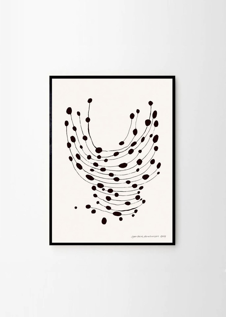 THE POSTER CLUB Autorský plagát Dancing Dots by Leise Dich Abrahamsen 30x40 cm
