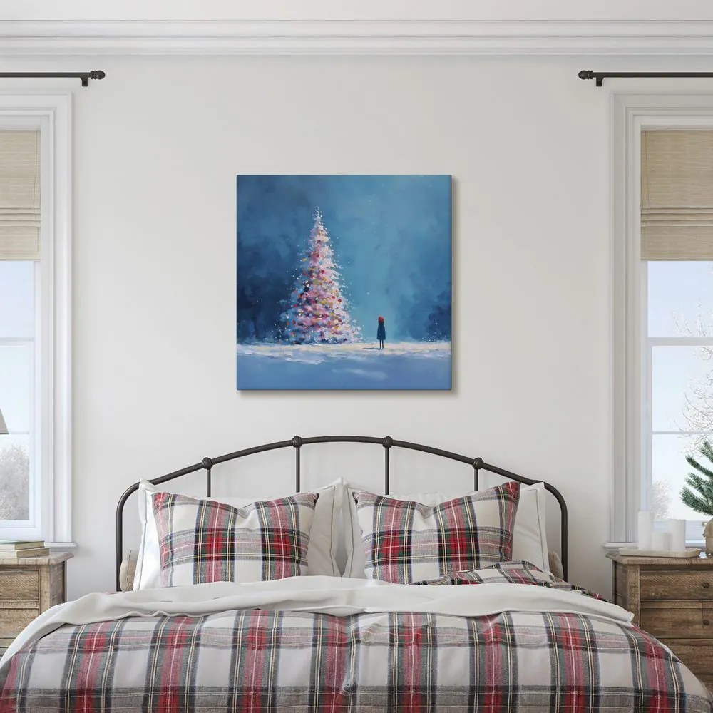 Obraz zimná rozprávka s vianočným stromčekom