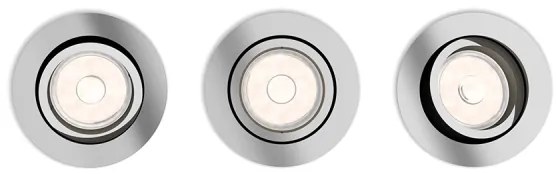 Philips 50393/11/PN - SADA 3x Podhľadové svietidlo DONEGAL 1xGU10/5,5W/230V