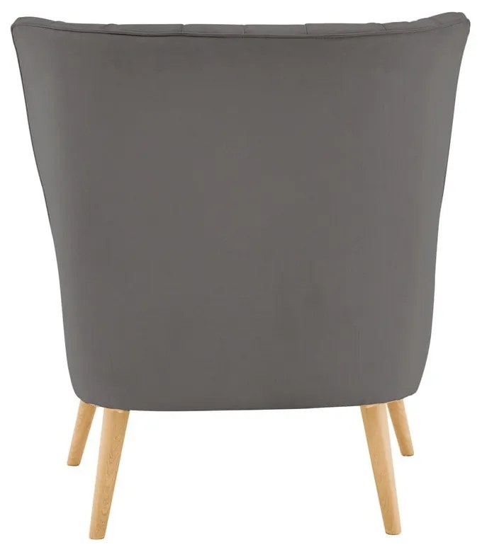 Sivé kreslo Zenia - Støraa
