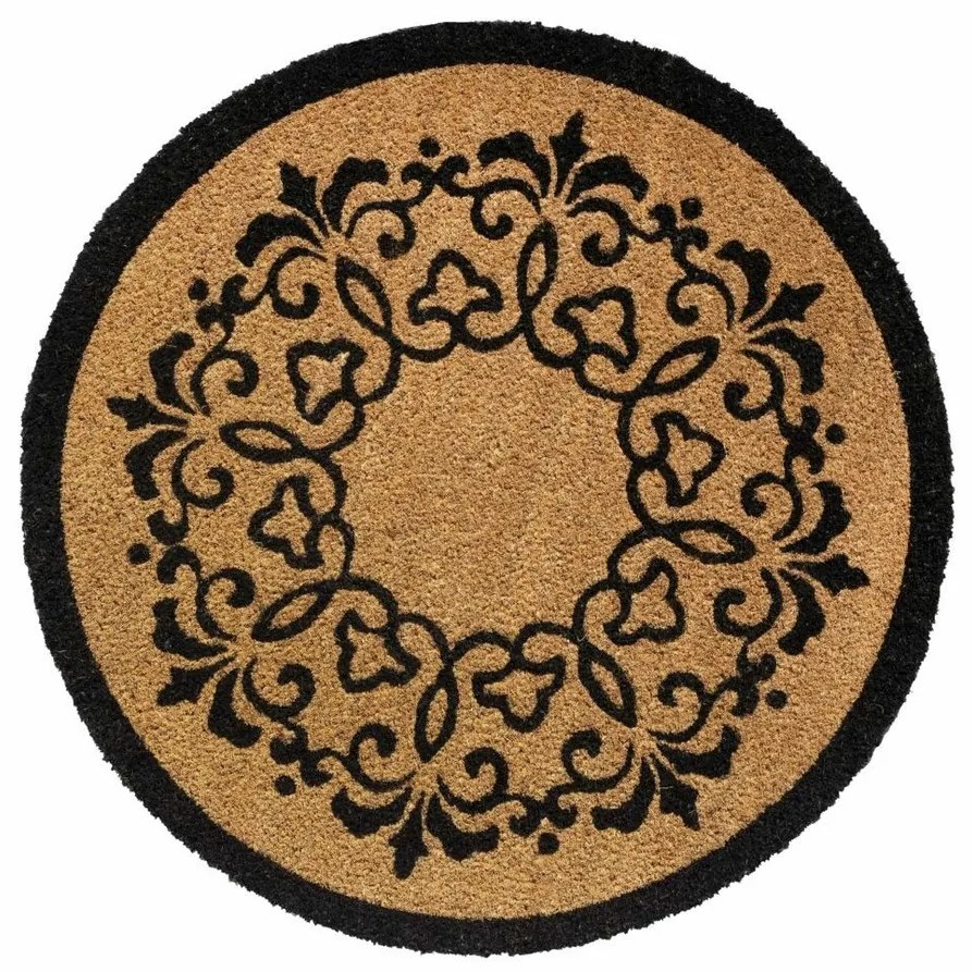 Vopi Kokosová rohožka Ruco Round antique, 60 cm