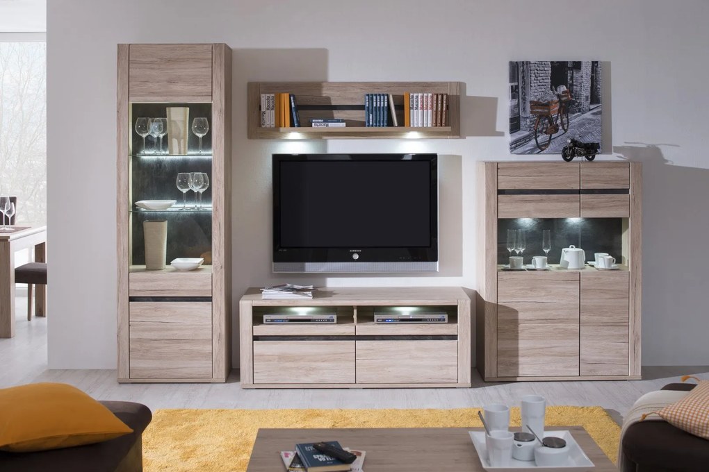 DECODOM Obývacia stena Modesto Dub san remo/Bridlica