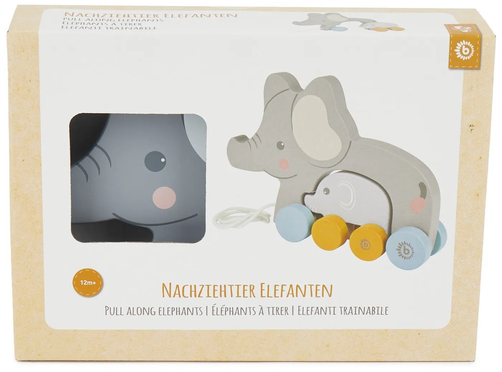 Bieco - Ťahacia hračka - slony