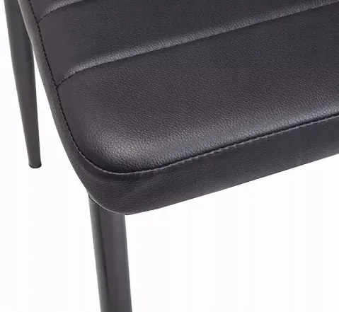 JAKS Jedálenská stolička eko black čierna