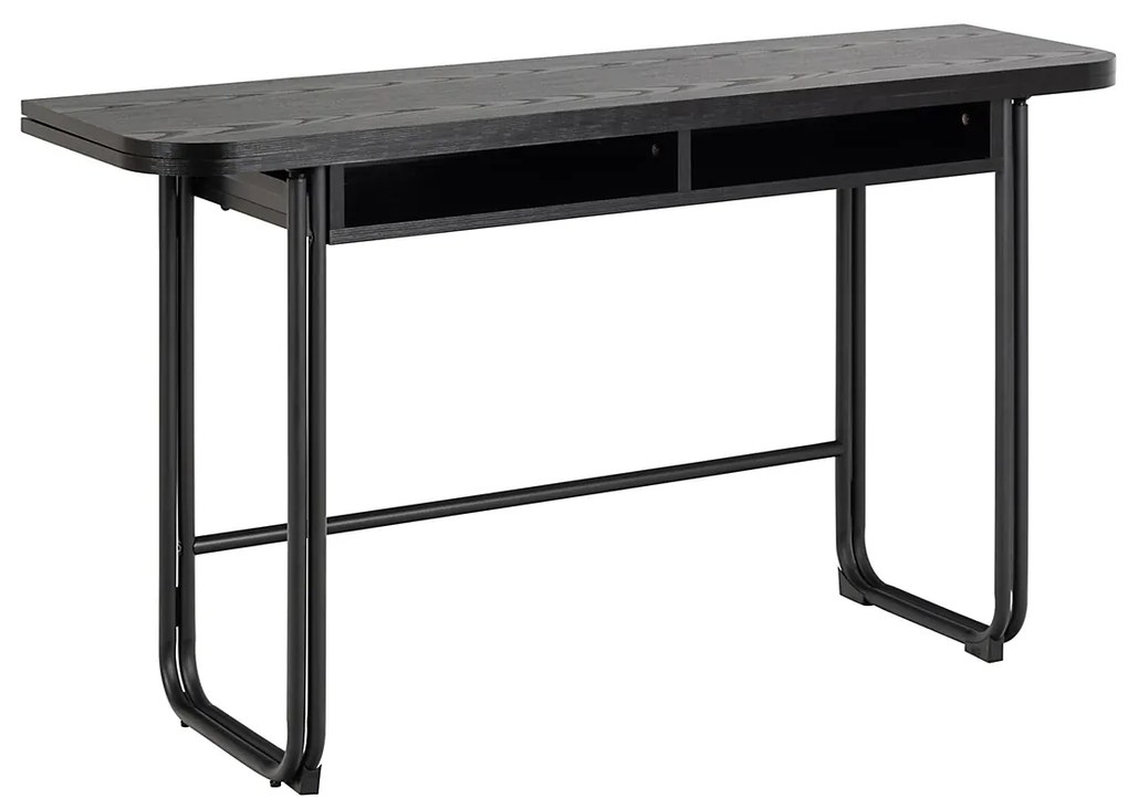 Rozkladací jedálenský stôl Darlington 140 cm jaseň čierny