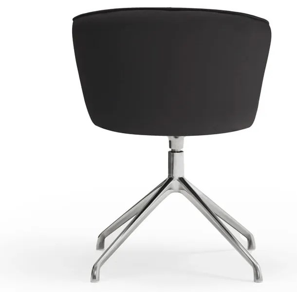 Čierne čalúnené jedálenské kreslá v súprave 2 ks Add – Teulat