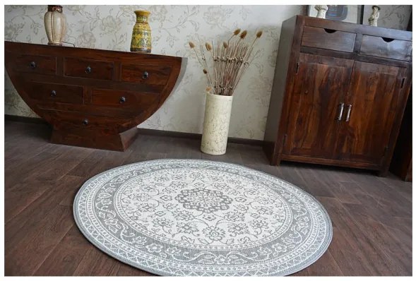 Koberec SIZAL FLAT kruh 48691/637 Vitráž