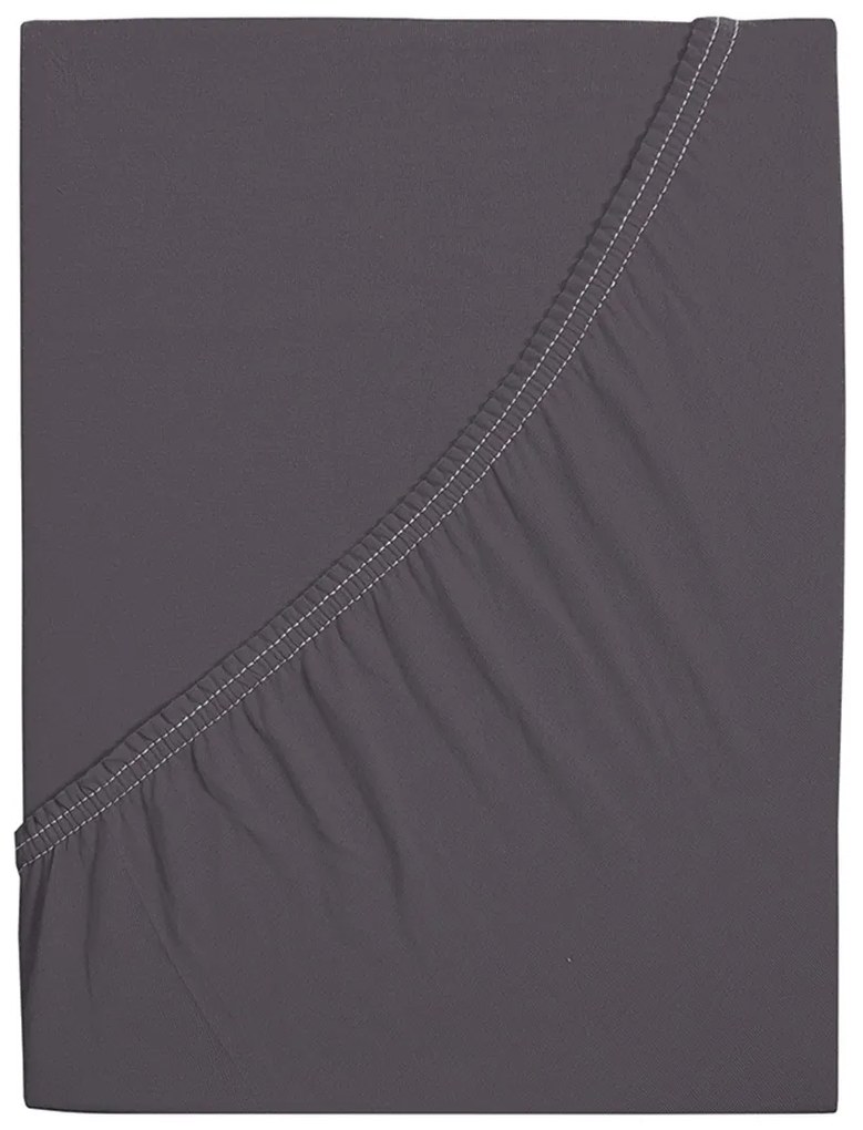 4Home jersey prestieradlo Mako antracit, 180 x 200 cm
