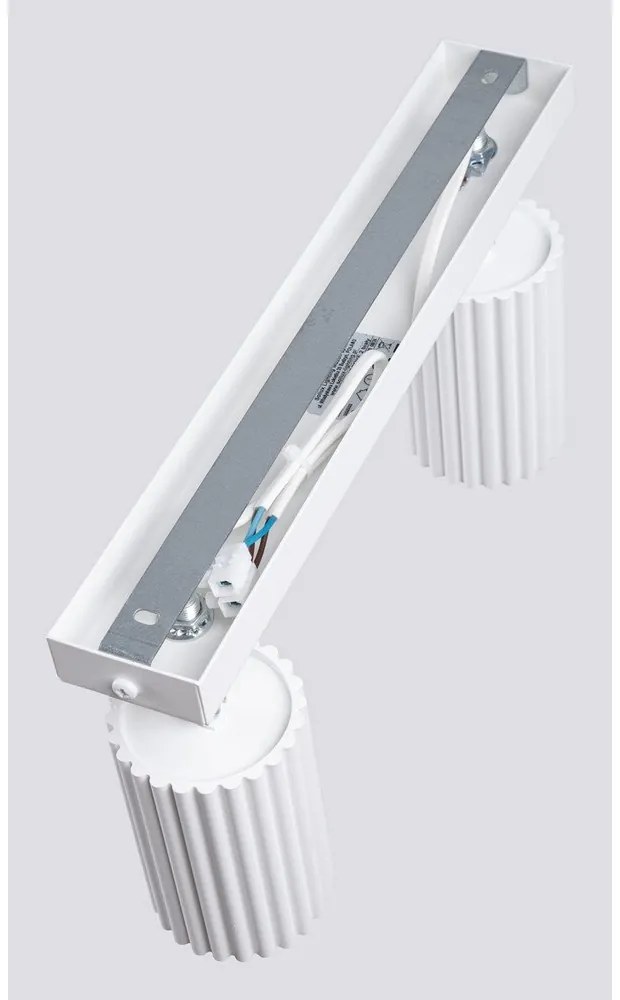 Biele bodové svietidlo 6,5x30 cm Gleam – Sollux