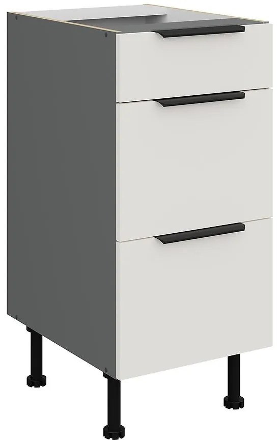 Kuchynská skrinka Aria-Wh/Ant Anti Fingerprint 40d 3s Bb