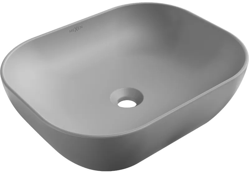 Mexen ROSA umývadlo, 50x40 cm, svetlo-šedá matná, 21095061