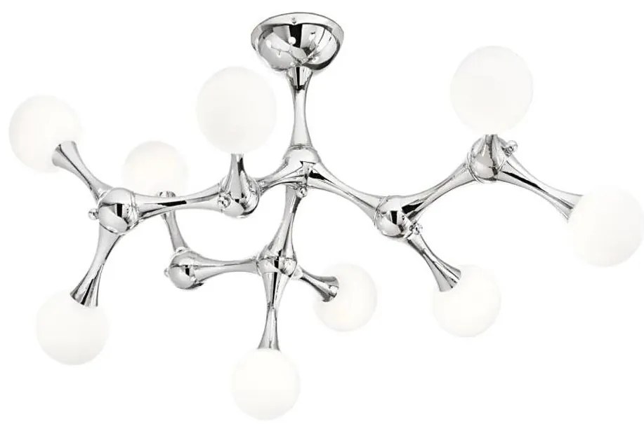 Ideal Lux - LED Prisadený luster NODINO 9xG9/3W/230V lesklý chróm/biela