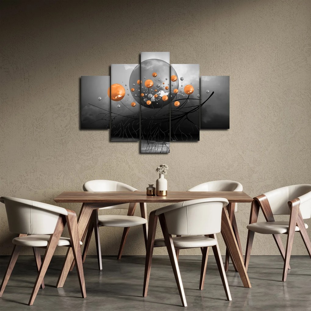Obraz oranžových gulí (150x105 cm)