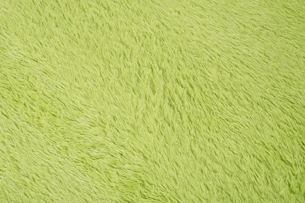 Plyšový koberec TOP - ZELENÝ