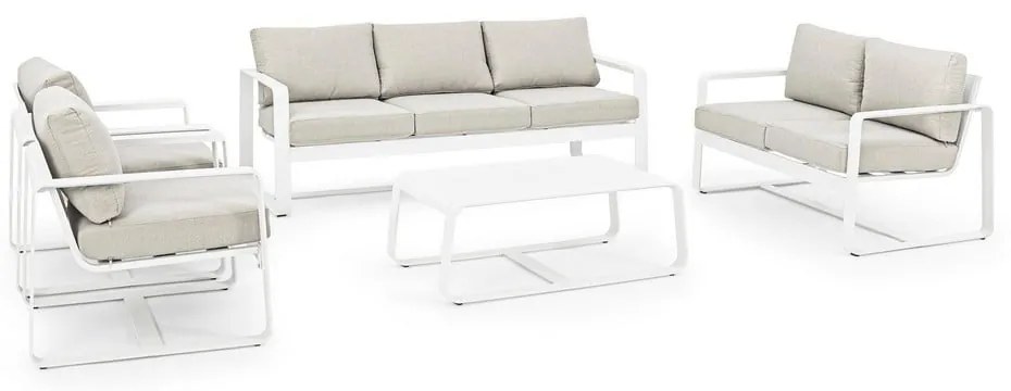 Hliníkový záhradný konferenčný stolík 62x105 cm Merrigan – Bizzotto