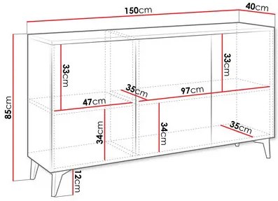 Skrinka Opuncia 3D (biela + biela lesklá + zlatá). Vlastná spoľahlivá doprava až k Vám domov. 1122780