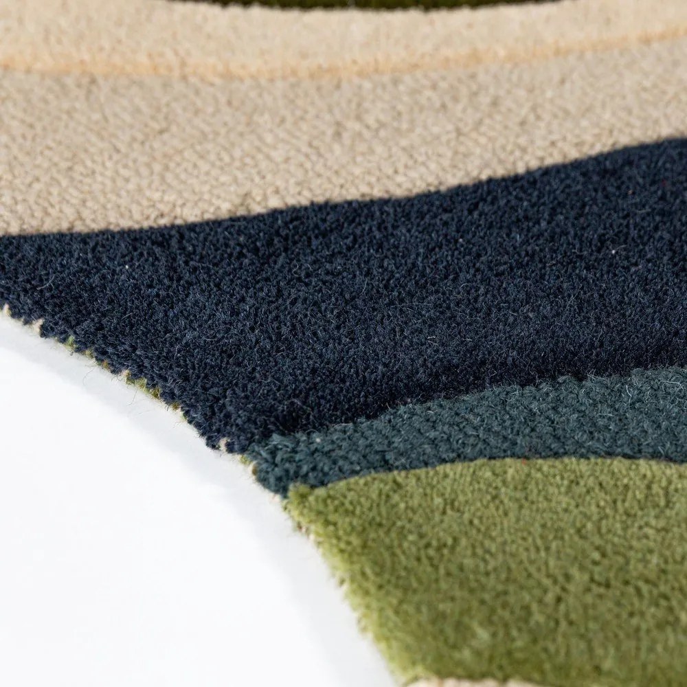 Zelený ručne tkaný vlnený koberec 160x230 cm Envy Wool – Flair Rugs