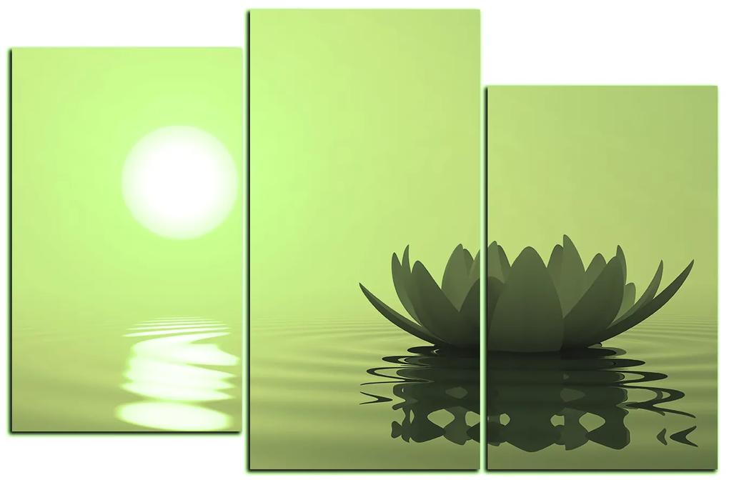 Obraz na plátne - Zen lotus 1167ZC (135x90 cm)