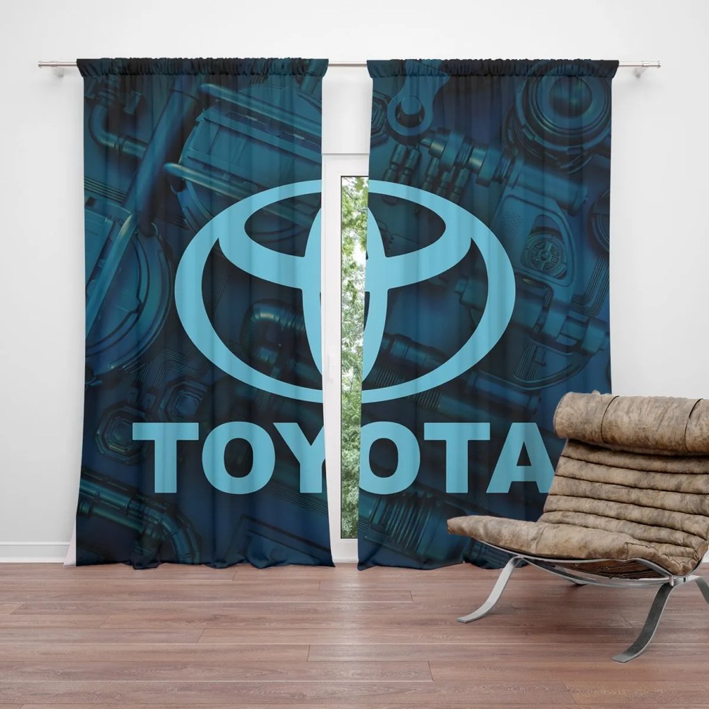Sablio Záves Logo Toyota Motor: 2ks 140x250cm