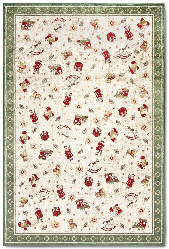 Villeroy & Boch, DOPREDAJ: 160x230 cm Kusový koberec Villeroy & Boch Toy's delight se střiženým vlasem 106218 Green, Multicolor, 160x230, zelená, obývacia izba