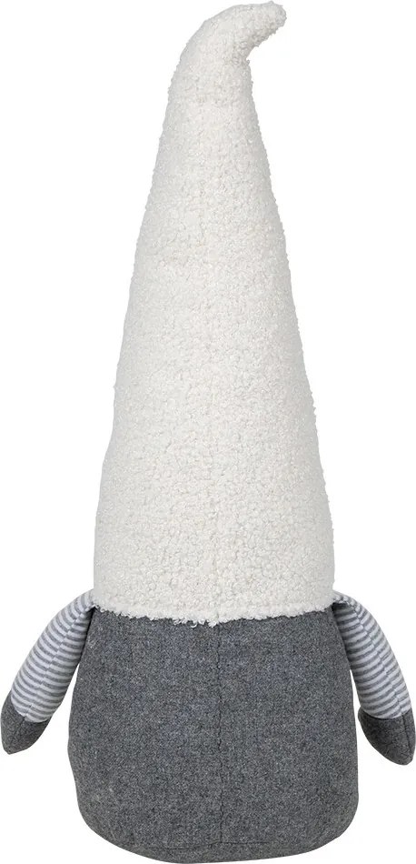 Dverná zarážka skřítek Gnome v béžovej čiapke - 25*21*26 cm