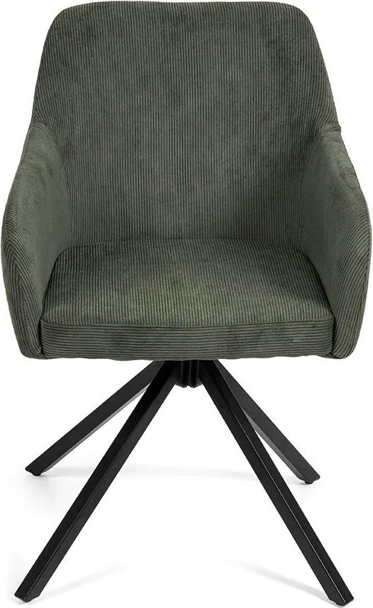 Set - 2 ks Jedálenská stolička AVENBERG LARO – otočná, zelená