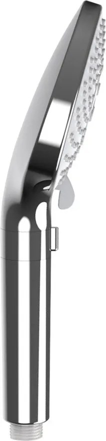 Plastová sprchová hlavica v lesklo striebornej farbe ø 12 cm Water Saving – Wenko