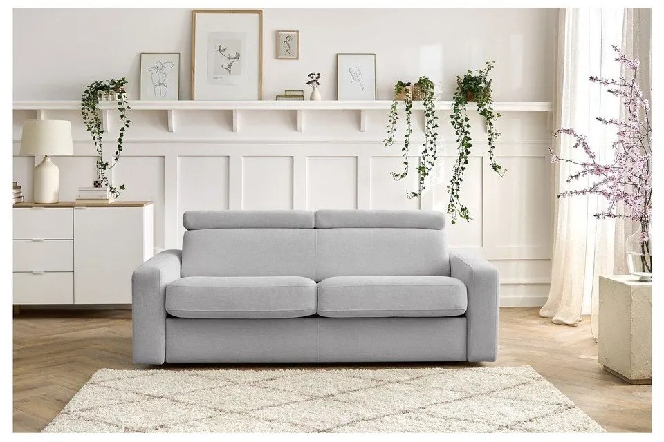 Svetlosivá rozkladacia pohovka 195 cm Monaco – Bobochic Paris