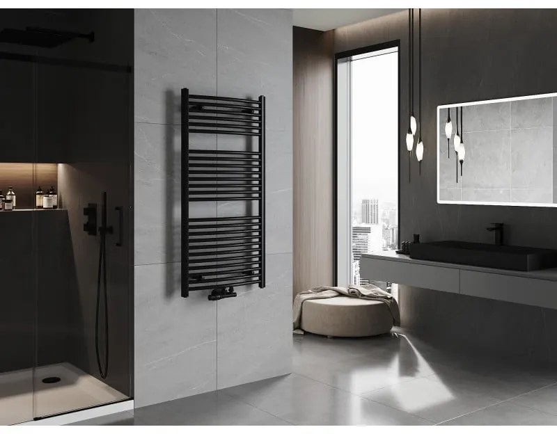 Mexen Ares, vykurovacie teleso 1200 x 600 mm, 620 W, čierna, W102-1200-600-00-70