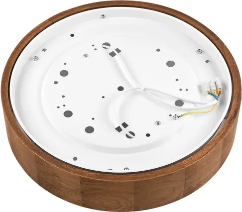 Brilagi - LED RGBW stmievateľné stropné svietidlo CARVALHO 2xE27/15W/230V Wi-Fi dub pr. 37,5