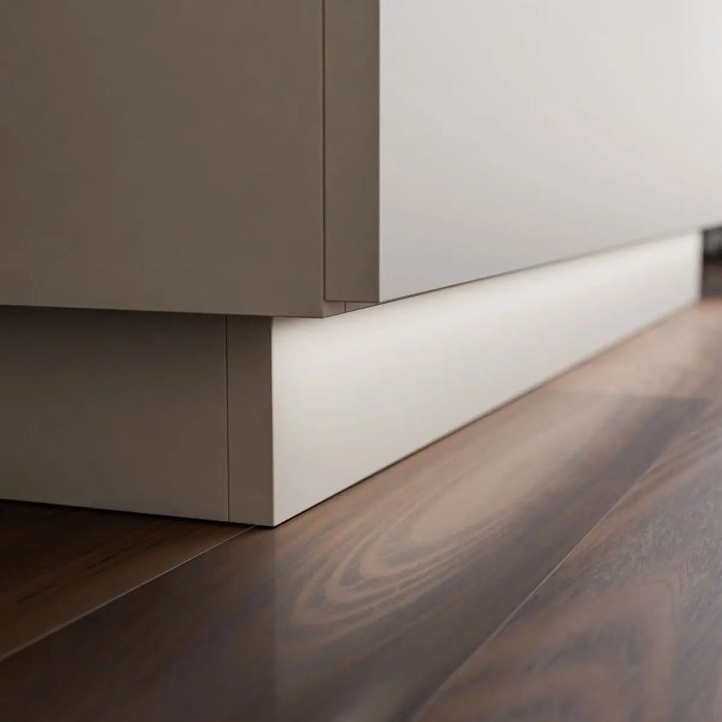 KOMODA MARION 2S KAŠMÍR ČIERNE ÚCHYTKY LED 95 cm