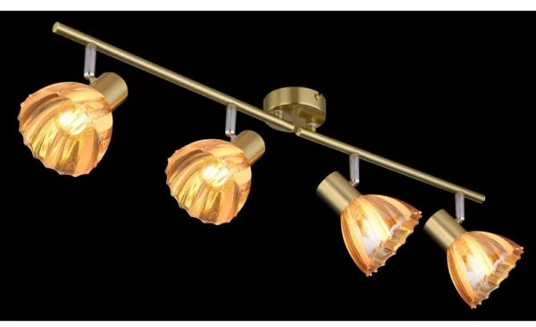 Globo 54315M-4 - Bodové svietidlo ZACHERY 4xE14/40W/230V zlatá