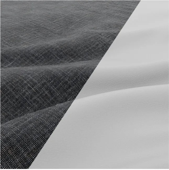 Sedacia súprava FORESTA v tvare U, pravá popolová / biela