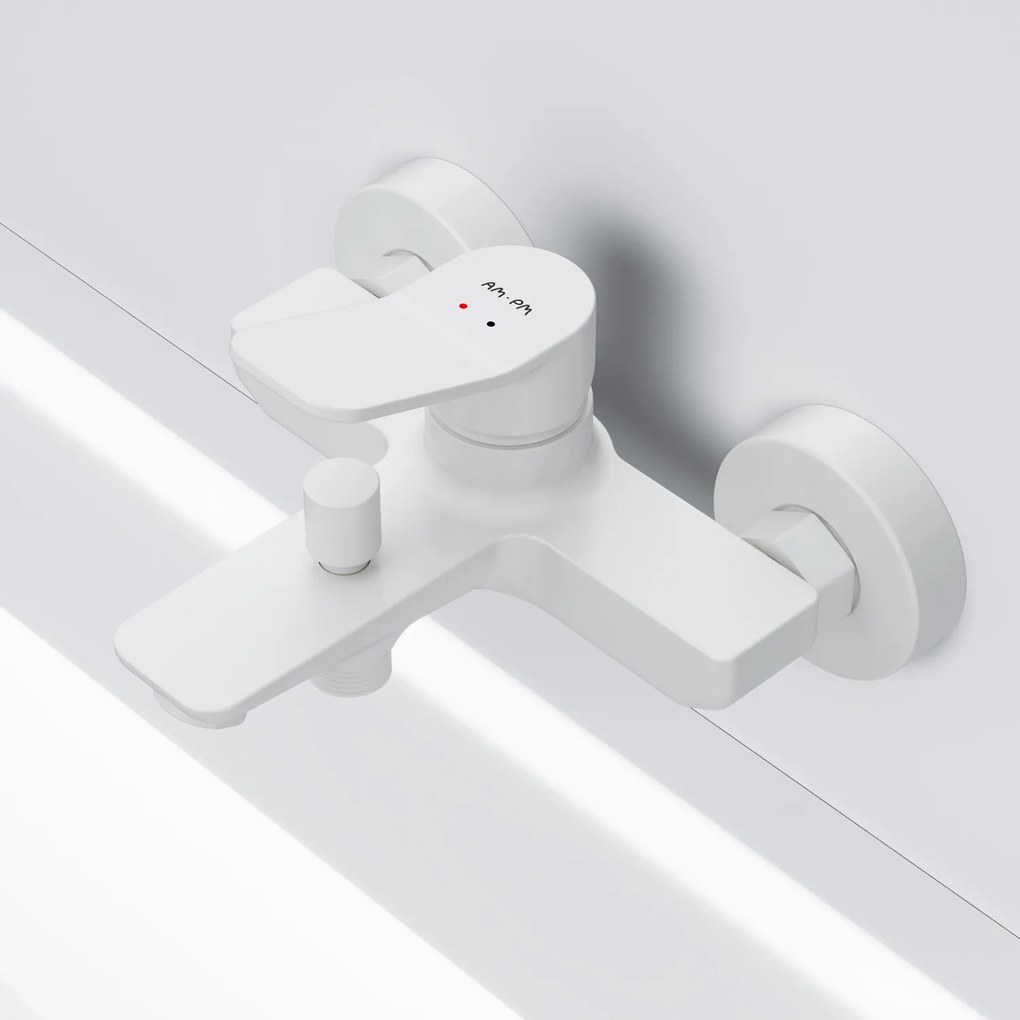 Vaňová a sprchová batéria AM.PM X-Joy FXA10033 jednopáková, biela