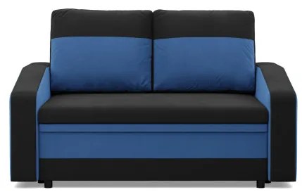 Pohovka ORION čierna / tmavomodrá