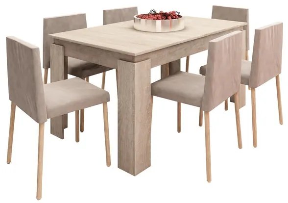 Jedálenský stôl Vasco 150x75x90 cm (dub sonoma)