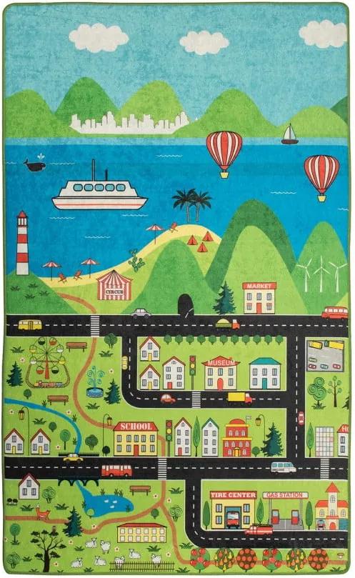 Detský koberec Happy City, 100 × 160 cm