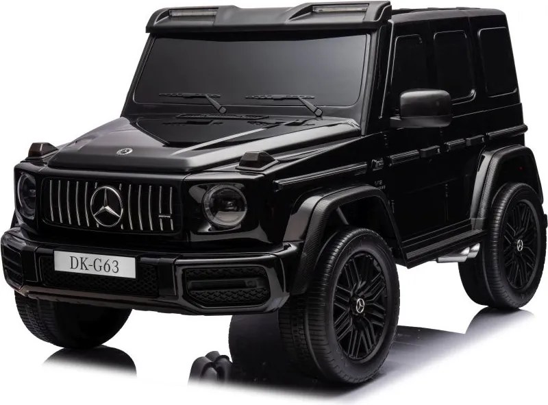 LEAN CARS Elektrické autíčko Mercedes G63 XXL čierne lakované 4x4 24V