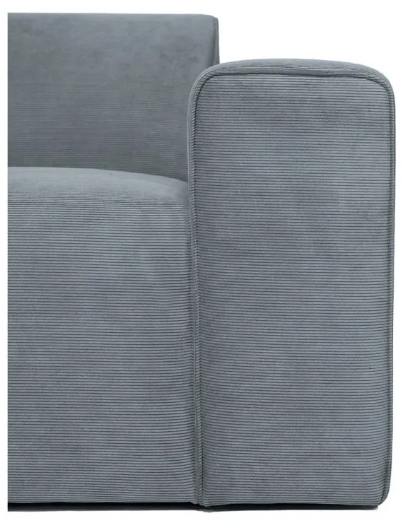 Sivá menčestrová rohová pohovka (ľavý roh) Sting – Scandic