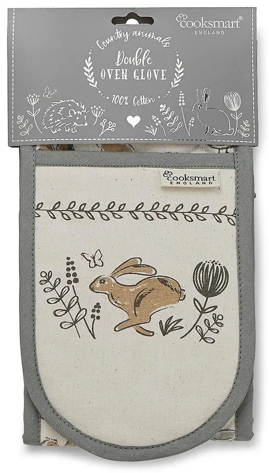 Dvojitá bavlnená chňapka Cooksmart ®Country Animals