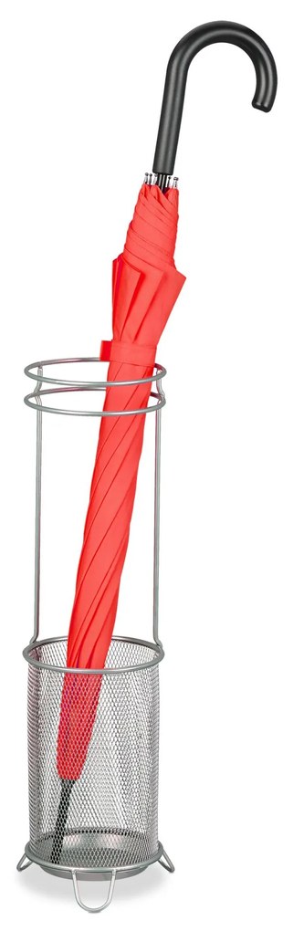 Kovový stojan na dáždniky RD47528, strieborný