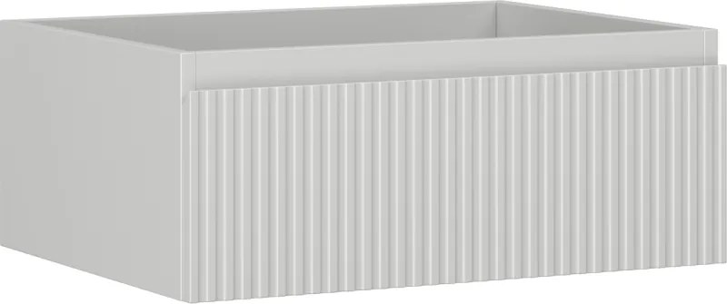 Mexen Rivel, kúpeľňová skrinka 60 cm, 1 zásuvka, drážkovaná, sivá matná, 91A20-06023-1-BF62
