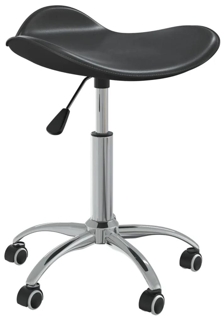 vidaXL Kancelárska stolička čierna umelá koža