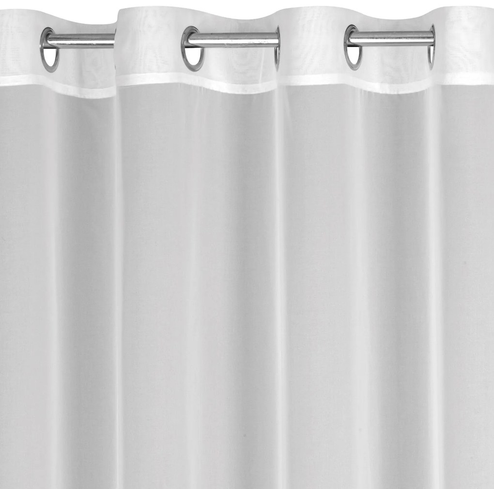 ZÁCLONA NA KRÚŽKOCH ARLETA 350X270 CM BIELA