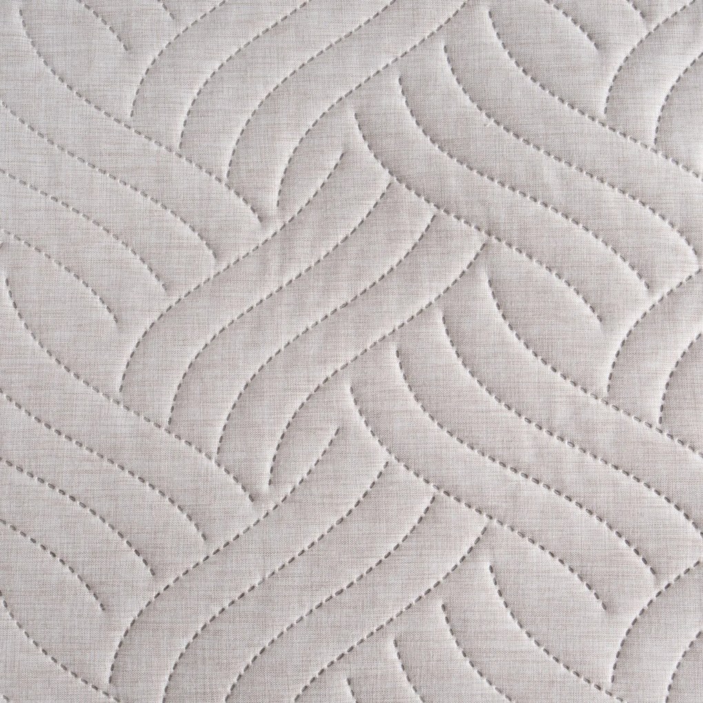 PREHOZ NA POSTEĽ LEN 200X220 CM BÉŽOVÝ