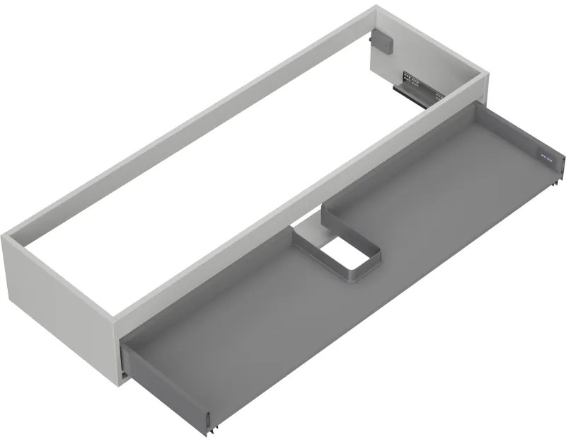 Mexen Box-A, závesná skrinka, 140 cm, 1 zásuvka, sivá matná, 91AX0-1400-235-1-62