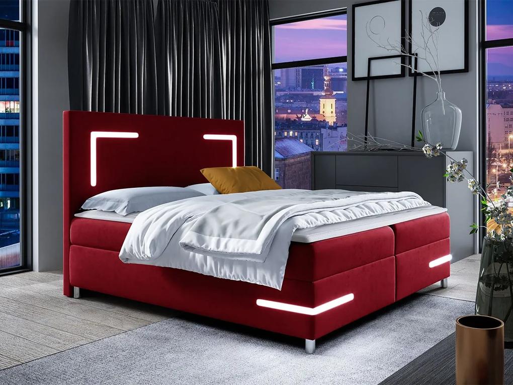 Kontinentálna posteľ Fronasa LED, Rozmer postele: 120x200, Dostupné poťahy: Fresh 08