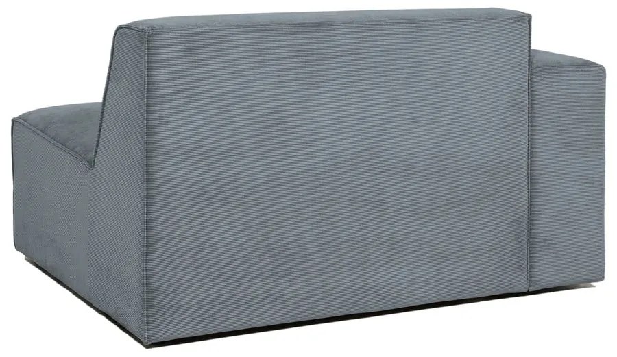 Sivý menčestrový modul pohovky (ľavý roh) Sting – Scandic