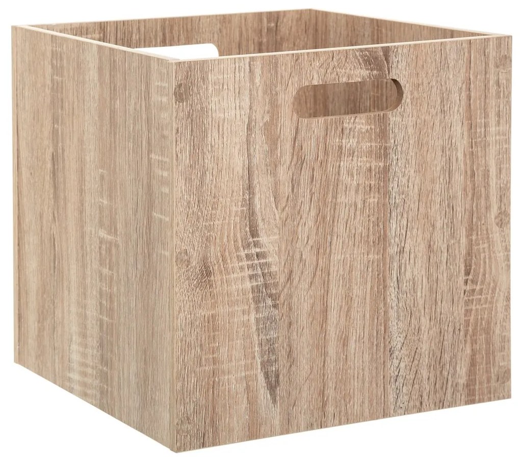 Úložný box Wood, 31x31x31 cm, hnedá