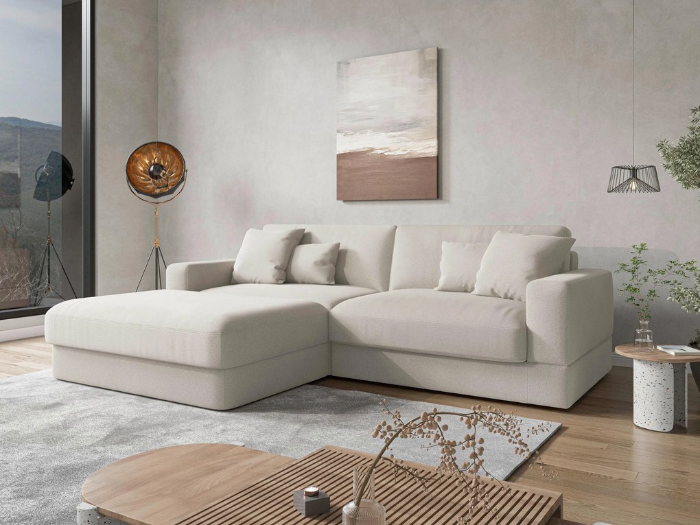 XXXLutz ROHOVÁ SEDAČKA, textil, slonovinová Sit & More - Sedačky - 000144027405